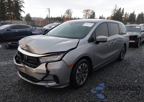 2022 Honda Odyssey Ex-L из США, поврежденный, VIN 5FNRL6H71NB029549
